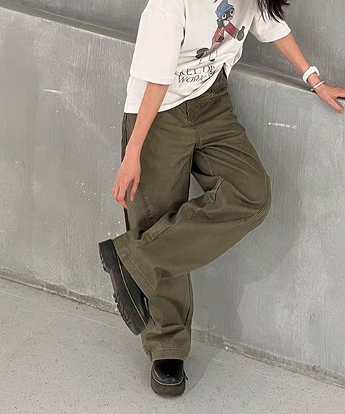TOBEE(トゥビー)の「【TOBEE】ワイド バギー デニムパンツ(デニムパンツ・メンズ・カーキ/グレー・X-LARGE/LARGE/MEDIUM/SMALL)」の21枚目の写真