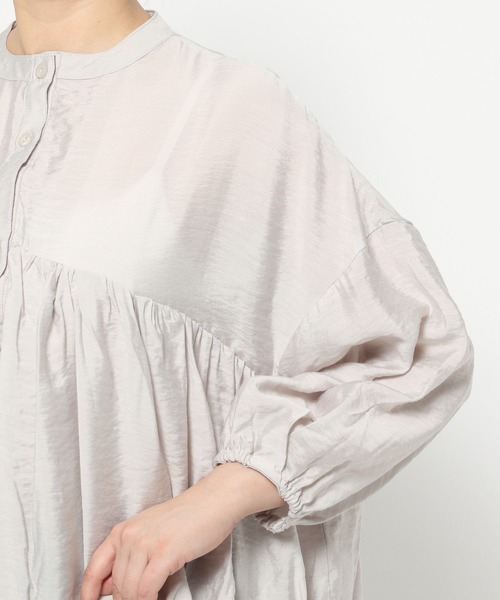 FOUND GOOD（ファウンドグッド）の「スソバルーンブラウス（シャツ/ブラウス・レディース・ブラック/ホワイト系5・L/M）」の7枚目の写真