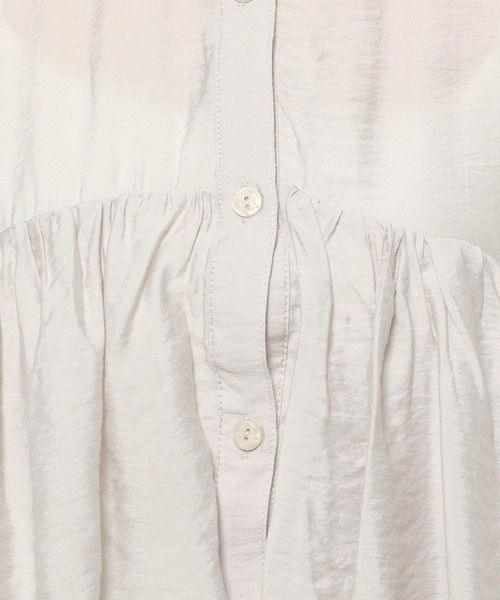 FOUND GOOD（ファウンドグッド）の「スソバルーンブラウス（シャツ/ブラウス・レディース・ブラック/ホワイト系5・L/M）」の11枚目の写真