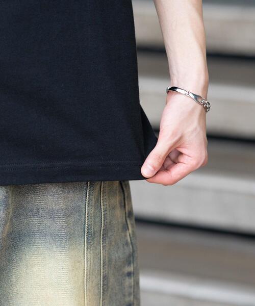 WEGO（ウィゴー）の「WEGO/UネックT（Tシャツ/カットソー・メンズ・ホワイト/ブラック・MEDIUM/LARGE）」の10枚目の写真