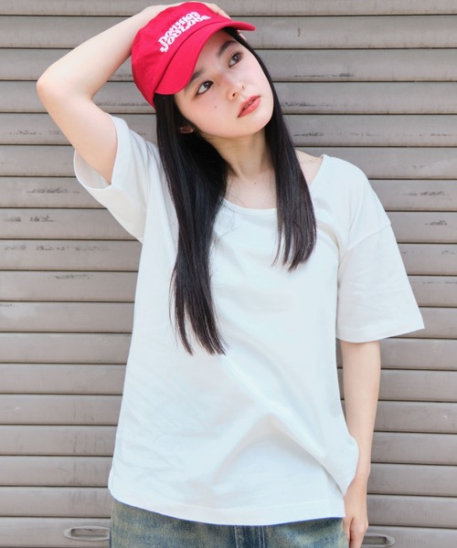 WEGO（ウィゴー）の「WEGO/UネックT（Tシャツ/カットソー・メンズ・ホワイト/ブラック・MEDIUM/LARGE）」の16枚目の写真