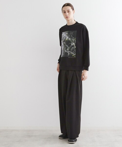 tk.TAKEO KIKUCHI（ティーケータケオキクチ）の「ライトニングウェーブダンボールスウェット（スウェット・メンズ・ブラック/ナチュラル/ホワイト・03/02）」の17枚目の写真