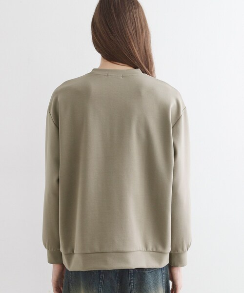 tk.TAKEO KIKUCHI（ティーケータケオキクチ）の「ライトニングウェーブダンボールスウェット（スウェット・メンズ・ブラック/ナチュラル/ホワイト・03/02）」の6枚目の写真