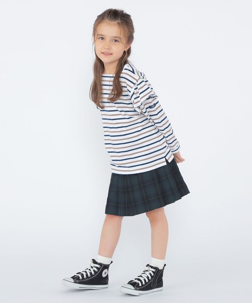 SHIPS(シップス)の「SHIPS KIDS:100~130cm/ボーダー フリル ロングスリーブ Tシャツ(Tシャツ/カットソー・キッズ・オフホワイト/ピンク・100/110/120/130)」の10枚目の写真