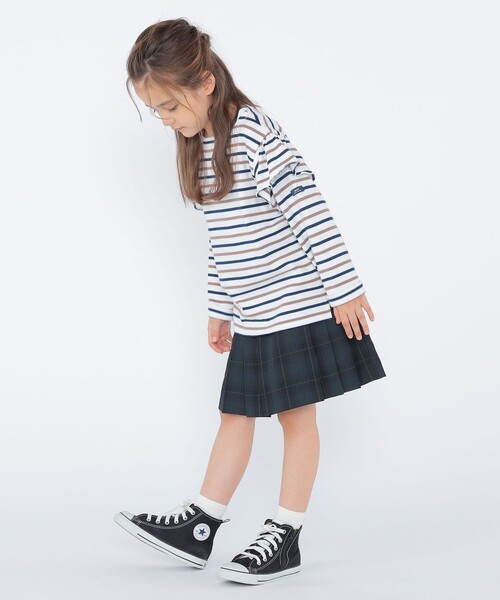 SHIPS(シップス)の「SHIPS KIDS:100~130cm/ボーダー フリル ロングスリーブ Tシャツ(Tシャツ/カットソー・キッズ・オフホワイト/ピンク・100/110/120/130)」の11枚目の写真