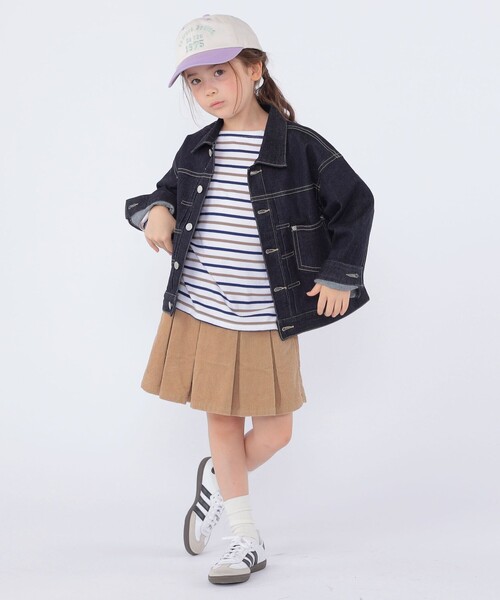 SHIPS(シップス)の「SHIPS KIDS:100~130cm/ボーダー フリル ロングスリーブ Tシャツ(Tシャツ/カットソー・キッズ・オフホワイト/ピンク・100/110/120/130)」の17枚目の写真