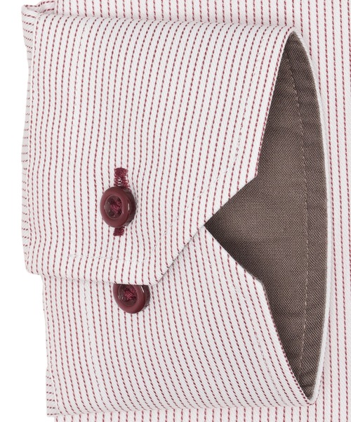 TOKYO SHIRTS（トウキョウシャツ）の「形態安定ノンアイロン ボタンダウン 長袖ビジネスワイシャツ（ビジネスシャツ・メンズ・エンジ・首回り37cm-裄丈80cm/首回り39cm-裄丈80cm/首回り39cm-裄丈84cm/首回り41cm-裄丈82cm/首回り41cm-裄丈86cm/首回り42cm-裄丈82cm/首回り42cm-裄丈86cm/首回り43cm-裄丈82cm/首回り43cm-裄丈86cm/首回り37cm-裄丈84cm）」の3枚目の写真