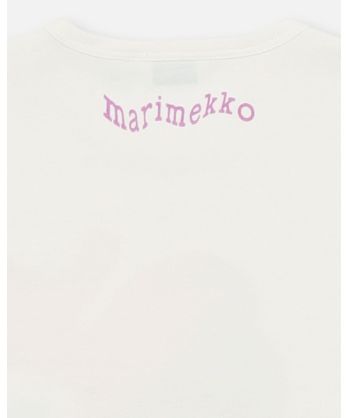 marimekko（マリメッコ）の「【Kids】Unikko / Tonni Akvarelli t-shirt（Tシャツ/カットソー・キッズ・ホワイト×ライトピンク・80）」の4枚目の写真