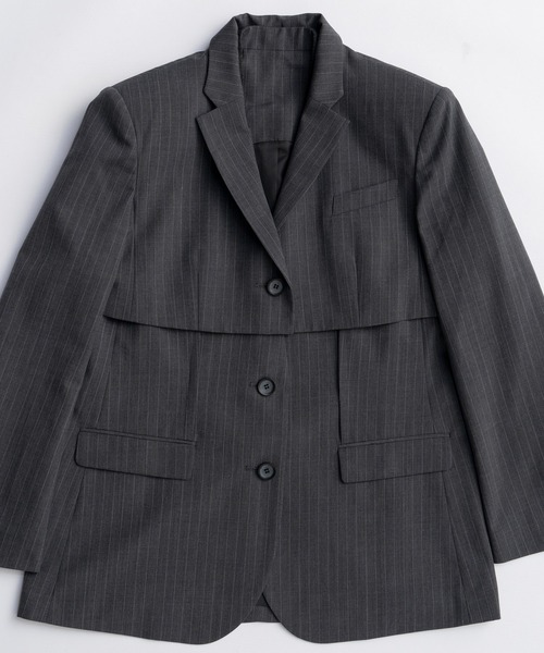 セール】Multiway Layered Jacket/マルチウェイレイヤードジャケット