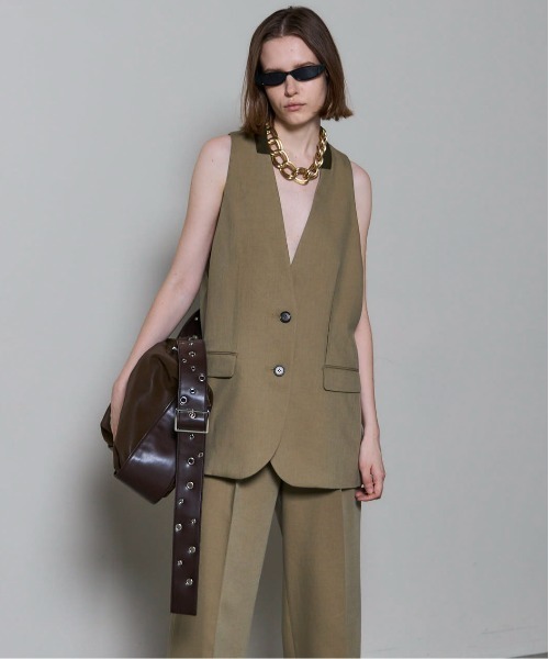 MAISON SPECIAL(メゾンスペシャル)の「Multiway Layered Jacket/マルチウェイレイヤードジャケット■セットアップ対応■(テーラードジャケット・レディース・ブラック/グレー/ベージュ・FREE)」の19枚目の写真