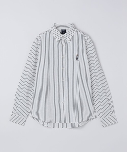 SHIPS Colors(シップス カラーズ)の「SHIPS Colors:TeddyBear(R) コットン オックス ボタンダウン シャツ◇(シャツ/ブラウス・メンズ・ネイビー/ブラック/オフホワイト・MEDIUM/X-LARGE/LARGE)」の4枚目の写真
