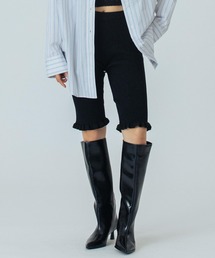 (CREOLME)LAME KNIT HALF PANTS