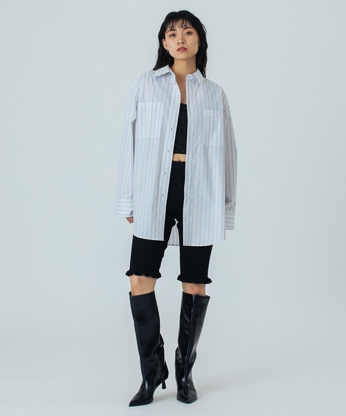ROSE BUD（ローズバッド）の「(CREOLME)LAME KNIT HALF PANTS（その他パンツ・レディース・ブラック/ブラウン・ONE SIZE）」の7枚目の写真