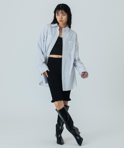 ROSE BUD（ローズバッド）の「(CREOLME)LAME KNIT HALF PANTS（その他パンツ・レディース・ブラック/ブラウン・ONE SIZE）」の8枚目の写真
