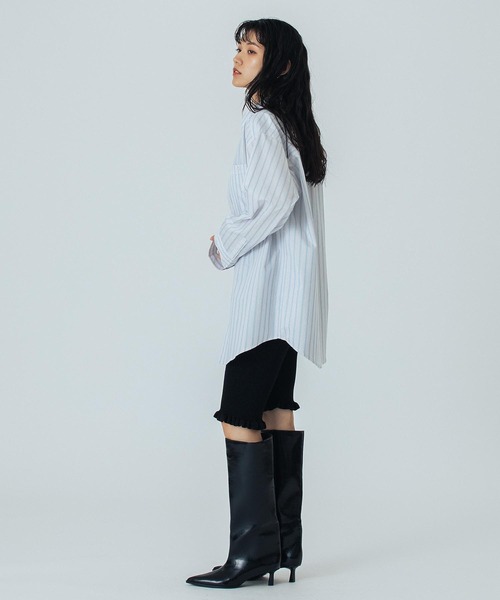 ROSE BUD（ローズバッド）の「(CREOLME)LAME KNIT HALF PANTS（その他パンツ・レディース・ブラック/ブラウン・ONE SIZE）」の9枚目の写真