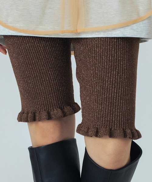 ROSE BUD（ローズバッド）の「(CREOLME)LAME KNIT HALF PANTS（その他パンツ・レディース・ブラック/ブラウン・ONE SIZE）」の15枚目の写真