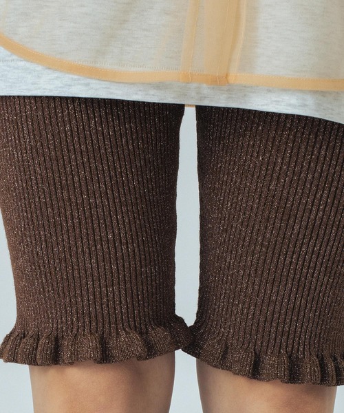 ROSE BUD（ローズバッド）の「(CREOLME)LAME KNIT HALF PANTS（その他パンツ・レディース・ブラック/ブラウン・ONE SIZE）」の16枚目の写真