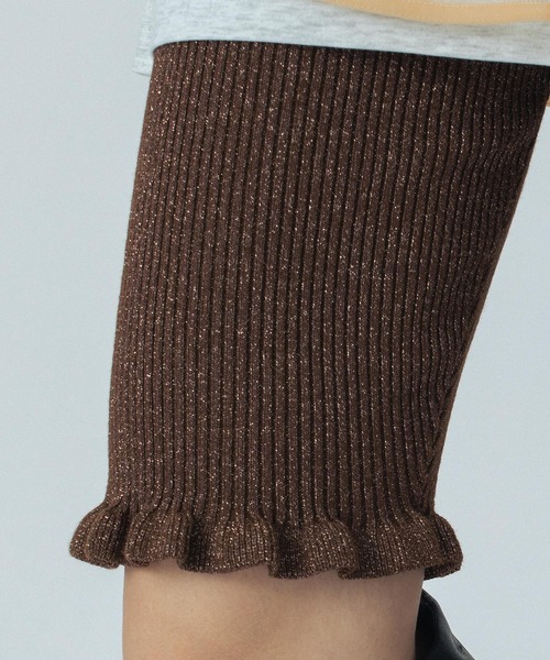 ROSE BUD（ローズバッド）の「(CREOLME)LAME KNIT HALF PANTS（その他パンツ・レディース・ブラック/ブラウン・ONE SIZE）」の17枚目の写真