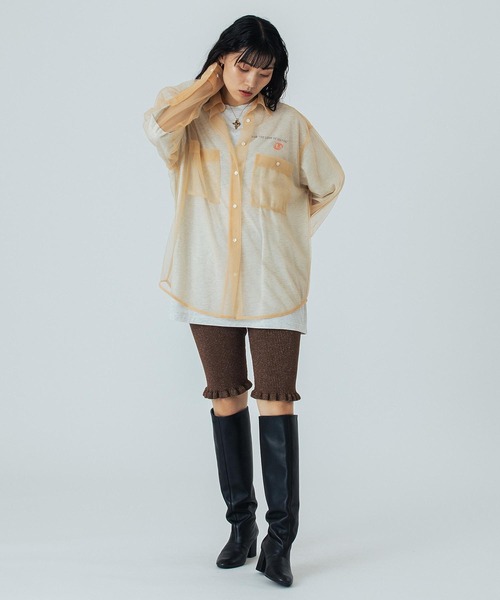 ROSE BUD（ローズバッド）の「(CREOLME)LAME KNIT HALF PANTS（その他パンツ・レディース・ブラック/ブラウン・ONE SIZE）」の19枚目の写真