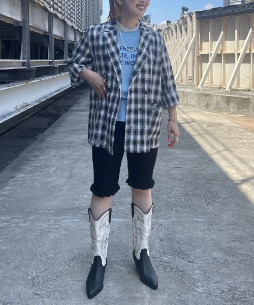 ROSE BUD（ローズバッド）の「(CREOLME)LAME KNIT HALF PANTS（その他パンツ・レディース・ブラック/ブラウン・ONE SIZE）」の22枚目の写真
