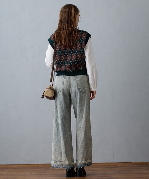 Heal Creek アーガイルベスト　48 Ｌ グレー　黒　新品　27500円 セール】アーガイルベスト（ベスト）｜NICOLE CLUB（ニコル