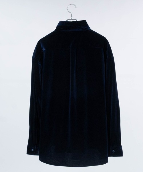 JOHN'S CLOSET（ジョンズクローゼット）の「【a】JOHN’S CLOSET別注 〔NAIVE MAGIC〕タイ付き ルーズサイズ ベロアシャツ（シャツ/ブラウス・メンズ・ブラック/パープル/ネイビー・MEDIUM/LARGE）」の22枚目の写真