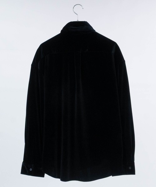 JOHN'S CLOSET（ジョンズクローゼット）の「【a】JOHN’S CLOSET別注 〔NAIVE MAGIC〕タイ付き ルーズサイズ ベロアシャツ（シャツ/ブラウス・メンズ・ブラック/パープル/ネイビー・MEDIUM/LARGE）」の20枚目の写真