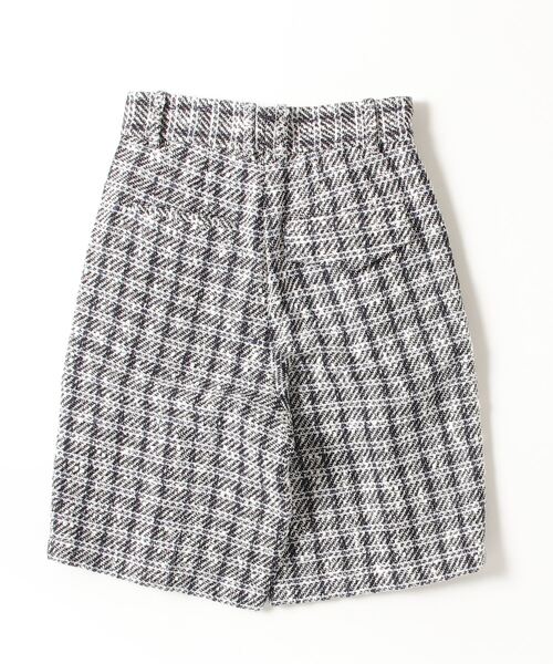 CINOH（チノ）の「TWEED TWO TUCK HALF PANTS（その他パンツ・メンズ・ネイビー・38/44/46）」の2枚目の写真