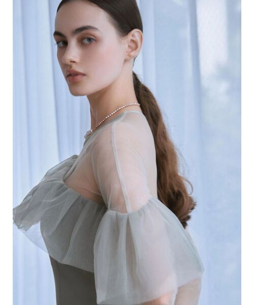 LAGUNAMOON（ラグナムーン）の「LADYアシンメトリーフリルドレス（ドレス・レディース・ミント/ブラック・SMALL/MEDIUM）」の11枚目の写真