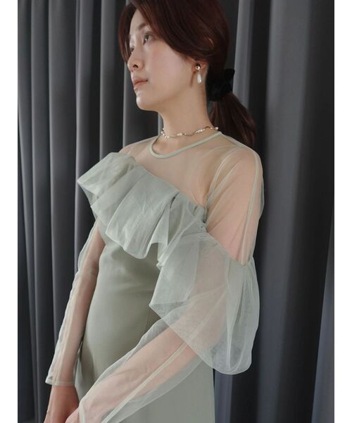 LAGUNAMOON（ラグナムーン）の「LADYアシンメトリーフリルドレス（ドレス・レディース・ミント/ブラック・SMALL/MEDIUM）」の22枚目の写真