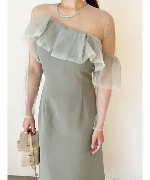 セール】LADYアシンメトリーフリルドレス（ドレス）｜LAGUNAMOON