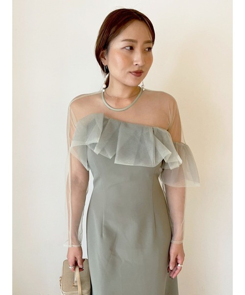 セール】LADYアシンメトリーフリルドレス（ドレス）｜LAGUNAMOON