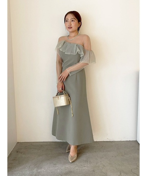 LAGUNAMOON（ラグナムーン）の「LADYアシンメトリーフリルドレス（ドレス・レディース・ミント/ブラック・SMALL/MEDIUM）」の7枚目の写真