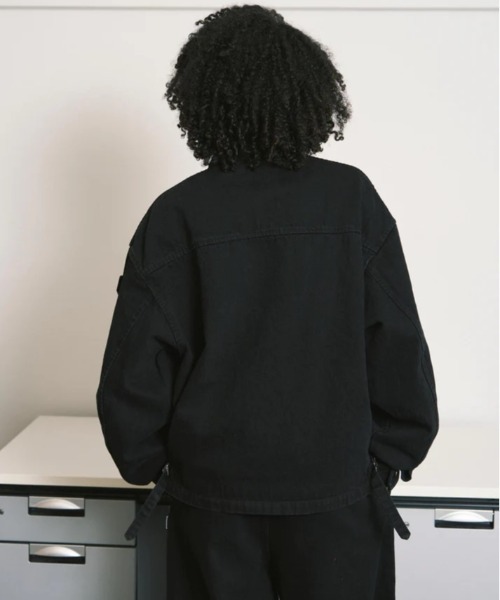 PHINGERIN（フィンガリン）の「PHINGERIN ZIP DENIM WORK JACKET (PD-252-JK-101)（デニムジャケット・メンズ・ブラック・LARGE）」の3枚目の写真