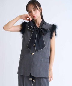 tomorrowlandシルクミックスツイードダブルブレストジレ MACPHEE 楽天市場】シルクミックスツイード ダブルブレストジレ MACPHEE