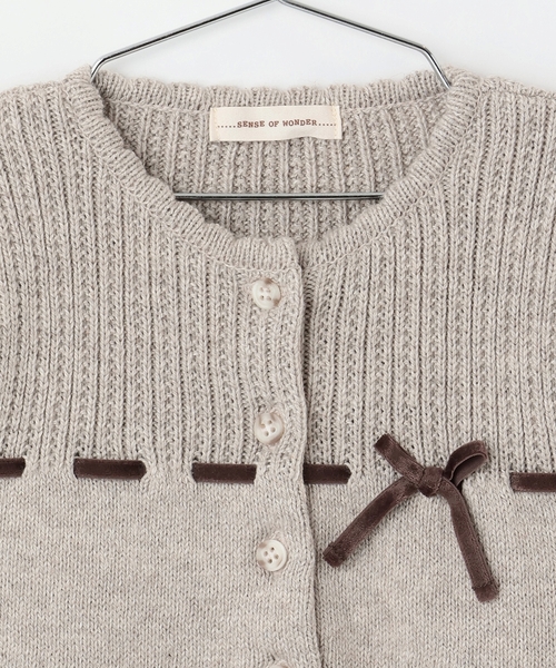 sense of wonder（センスオブワンダー）の「【オーガニック】タムボレロ【日本製】（カーディガン/ボレロ・キッズ・ホワイト系/ライトグレー・100-110cm/120-130cm/80-90cm）」の11枚目の写真