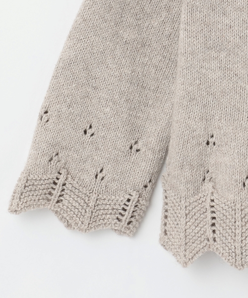 sense of wonder（センスオブワンダー）の「【オーガニック】タムボレロ【日本製】（カーディガン/ボレロ・キッズ・ホワイト系/ライトグレー・100-110cm/120-130cm/80-90cm）」の10枚目の写真