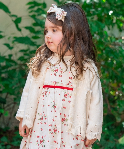 sense of wonder（センスオブワンダー）の「【オーガニック】タムボレロ【日本製】（カーディガン/ボレロ・キッズ・ホワイト系/ライトグレー・100-110cm/120-130cm/80-90cm）」の3枚目の写真