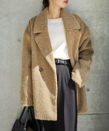 kastane シャギーコート　イエロー シャギーコート」に該当するイエロー/黄色系のファッション通販