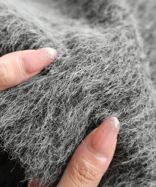 andme（アンドミー）の「シャギー起毛ビックカラージャケットコート