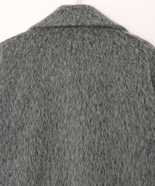 andme(アンドミー)の「シャギー起毛ビックカラージャケットコート(ミドル丈)(チェスターコート・レディース・キャメル/チャコールグレー/グレイッシュベージュ・M)」の20枚目の写真