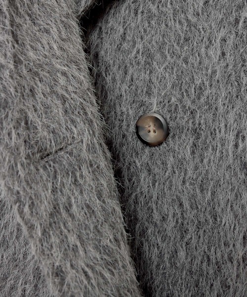 andme（アンドミー）の「シャギー起毛ビックカラージャケットコート