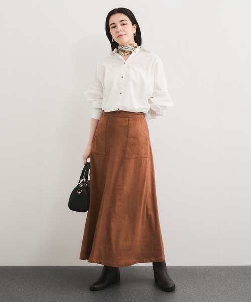 LE CERCLE par rope'(ルセルクルパーロペ)の「製品染めカシュクールシャツ/2WAY(シャツ/ブラウス・レディース・ラベンダー/ホワイト/ブラウン/サックスブルー・FREE)」の5枚目の写真