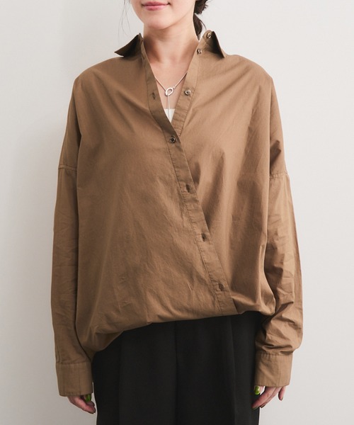 製品染めカシュクールシャツ/2WAY（シャツ/ブラウス）｜LE CERCLE par