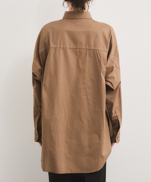 セール】製品染めカシュクールシャツ/2WAY（シャツ/ブラウス）｜LE