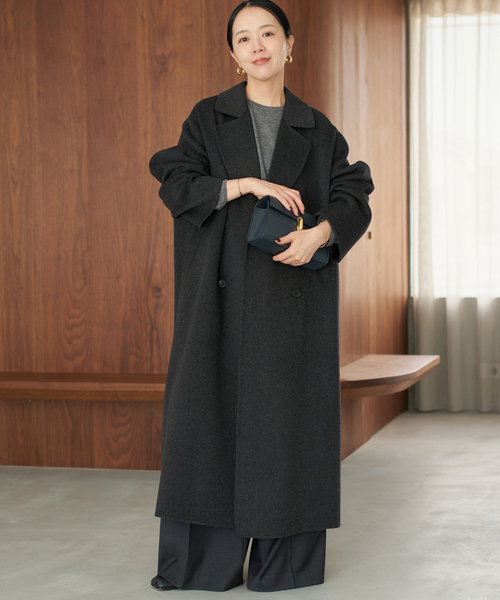 plage（プラージュ）の「HAMILTON PEA コート（ピーコート・レディース・グレー/モカ・38/36）」の18枚目の写真