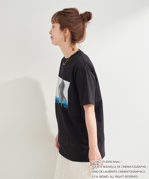 B.C STOCK（ベーセーストック）の「TRICOMER/トリコメル 別注 GODARD PIERROT LE FOU TEE（Tシャツ/カットソー・レディース・ホワイト系その他/ホワイト/ブラック/ブラック系その他・FREE）」の9枚目の写真