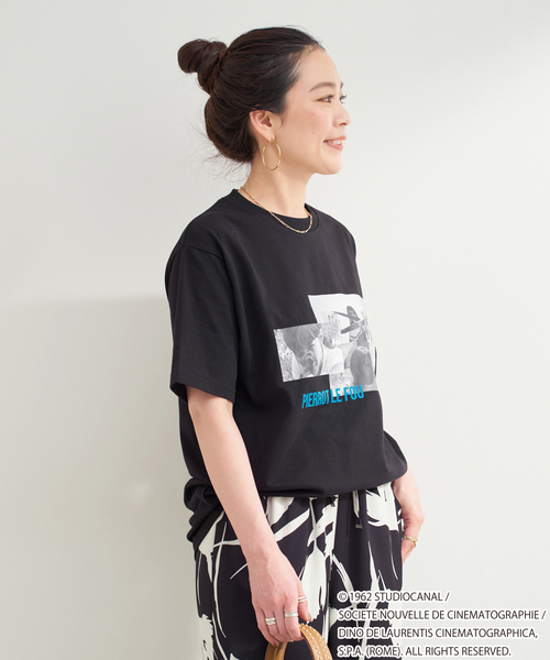 B.C STOCK（ベーセーストック）の「TRICOMER/トリコメル 別注 GODARD PIERROT LE FOU TEE（Tシャツ/カットソー・レディース・ホワイト系その他/ホワイト/ブラック/ブラック系その他・FREE）」の15枚目の写真