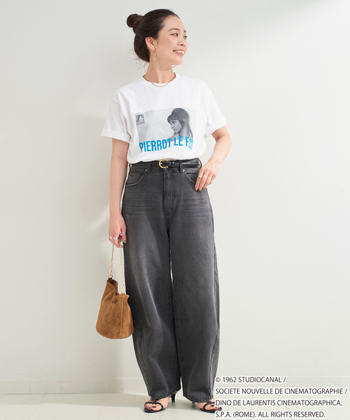B.C STOCK（ベーセーストック）の「TRICOMER/トリコメル 別注 GODARD PIERROT LE FOU TEE（Tシャツ/カットソー・レディース・ホワイト系その他/ホワイト/ブラック/ブラック系その他・FREE）」の17枚目の写真