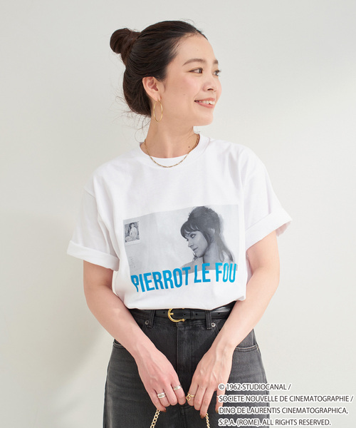 B.C STOCK（ベーセーストック）の「TRICOMER/トリコメル 別注 GODARD PIERROT LE FOU TEE（Tシャツ/カットソー・レディース・ホワイト系その他/ホワイト/ブラック/ブラック系その他・FREE）」の20枚目の写真